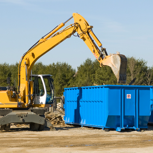 are there any restrictions on where a residential dumpster can be placed in Bamberg County South Carolina